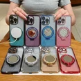 thumbnail image 6 of Luxury Glitter Mirror Stand Case for iPhone 16 15 14 13 12 Pro Max 11 X Xr XsMax 7 8 Plus Bracket Gradient Make Up Plating Cover, 6 of 6