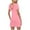 Pink, variant on Summer 2025! Womens Dresses Solid Color Fashion Back Hollow Long Dress Short Skirt Summer Plus Size Dresses for Women