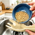 thumbnail image 3 of MKHSQHDG Todays Daily Deals Rice Spoon Food Grade Silicone Functional Sieve | Rice Washing Machine | Suitable for Grains Kitchen Cooking Meal Preparation Daily Dining Farm, 3 of 5