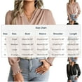 thumbnail image 3 of HongQid Long Sleeve Blouses for Women Dressy Casual, Chiffon Wrap Tops Work Shirts, Spring Fall Business Outfits, 3 of 9