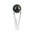 thumbnail image 3 of ANGARA Solitaire Tahitian Cultured Pearl Double Shank Ring in 14K White Gold for Women | June Birthstone, Birthday, Anniversary, Jewelry Gift for Women | Pearl Ring, 3 of 9