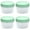 Green Lid(120ml*4), variant on Small Food Storage Containers,Mini Containers With Lids, 4 Pcs 5 Oz Freezer Storage Containers With Twist Top Lids, Small Freezer Containers For Storing Sauces, Dips, Dressings And Condiments