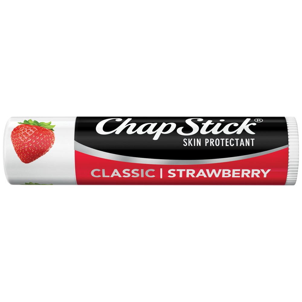 ChapStick Classic Natural Lip Butter, Strawberry Flavor, 0.15 Oz, 12