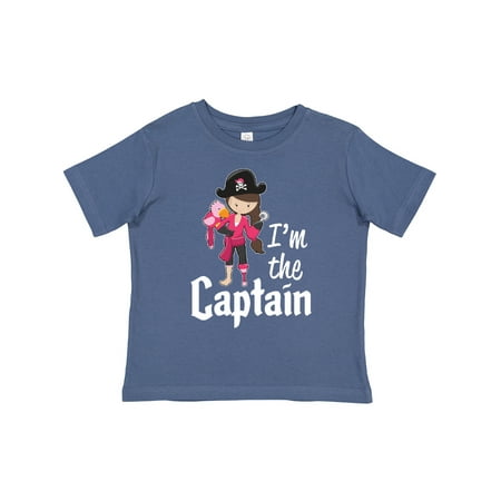 

Inktastic I m the Captain- Pirate Girl Gift Toddler Toddler Girl T-Shirt