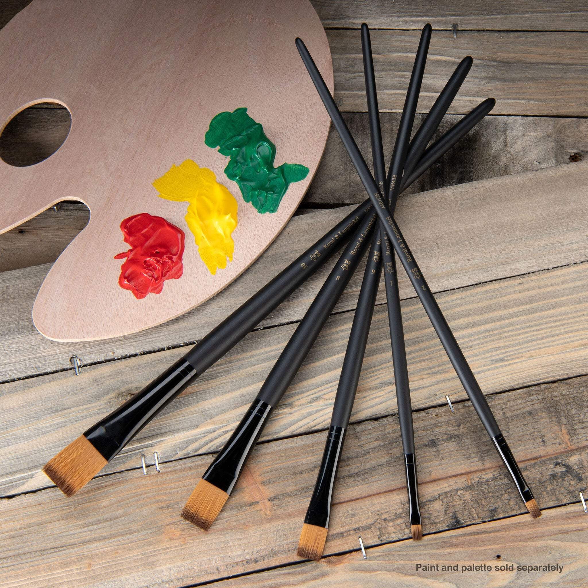 RSET-4307 | Essentials™ 5pc Gold Taklon Variety Brush Set 4307
