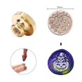 thumbnail image 4 of 2uds. Cabeza redonda de sello ornamental DIY Halloween para invitaciones de boda (wsj21), 4 of 4