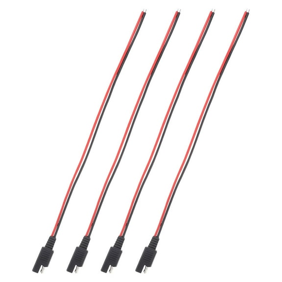 Masteelf 4pcs Replacement 14awg Sae To Terminal Quick Connector For Automotive Battery Extension Heavy Duty Quick Disconnect Wire Harness
