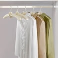 thumbnail image 6 of Padded Hangers for Women Clothing,17-inch Satin Hangers 10 Pack Thick Foam Padded No Shoulder Bump for Sweaters, Coat, Blouses, Dresses-Ivory,CT18I-10, 6 of 7