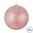 thumbnail image 3 of Vickerman 6" Mauve Glitter Clear Ball, 4 per Bag, 3 of 3