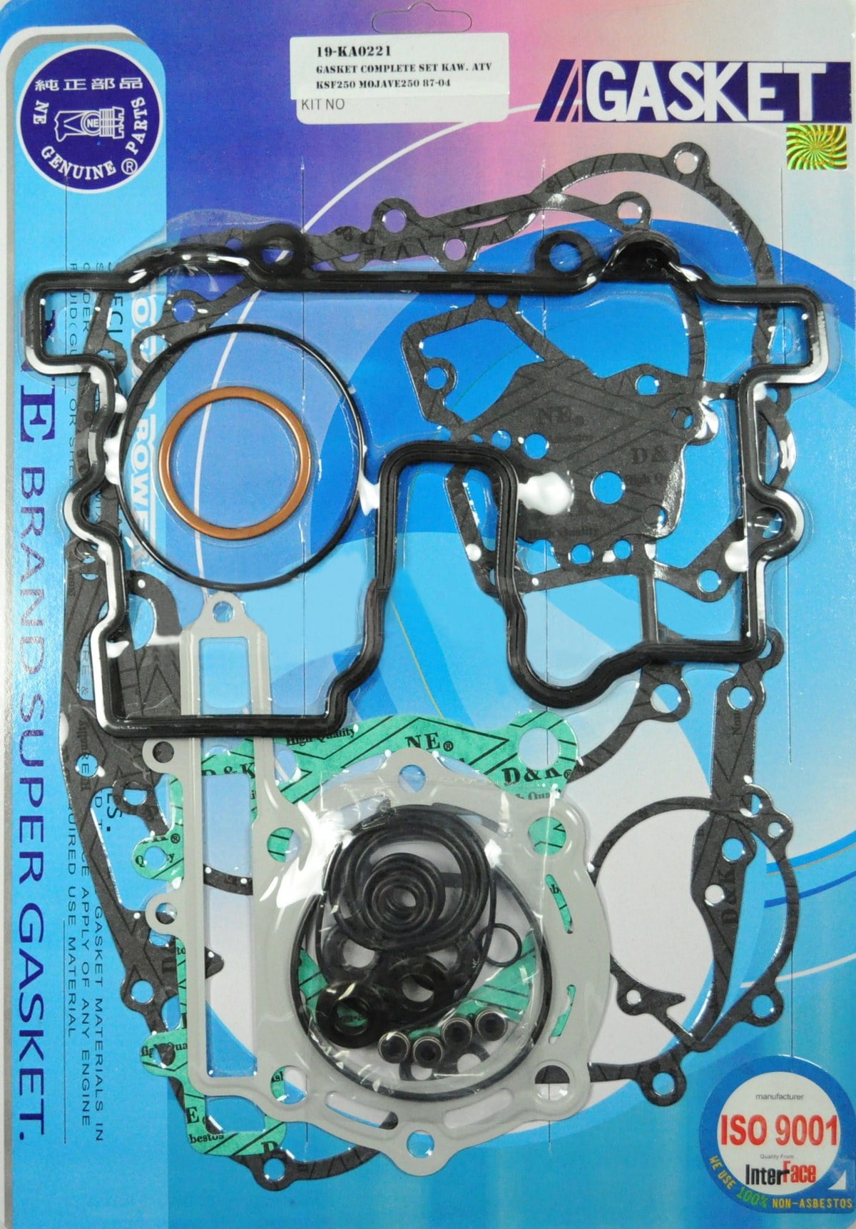 Complete Engine Rebuild Gasket Kit Kawasaki KSF 250 Mojave 19872004