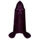 thumbnail image 3 of Capa de bruja de la película Hocus Pocus 2 con capucha, disfraz de Mary Sarah, Winifred Sanderson, hermana, para Halloween, para adultos y niños, capa larga para fiesta, 3 of 5