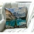 thumbnail image 5 of Ryan; Moraine Lake with Rocky Mountains Farmhouse Pillow Cover 18x18 Inch Home Decor Throw Pillow Case Cushion Cover for Sofa Couch, 5 of 5