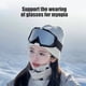thumbnail image 4 of Gafas de Esquí, Gafas de Nieve Antiviento con Lente Panorámica, Antivaho, Antirreflejo, Protección UV, Correa Ajustable, Compatibles con Casco, 18.2 x 10 cm para Esquí, Snowboard, 4 of 6
