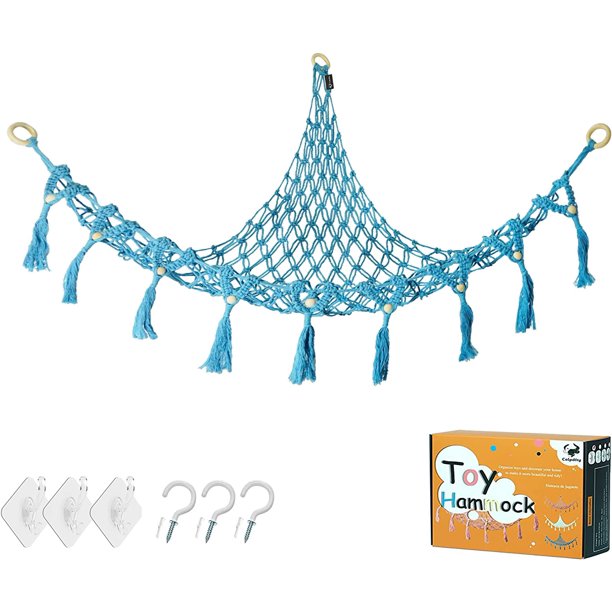Stuffed Animal Toy Hammock Corner Hammock Organizer Display Rack