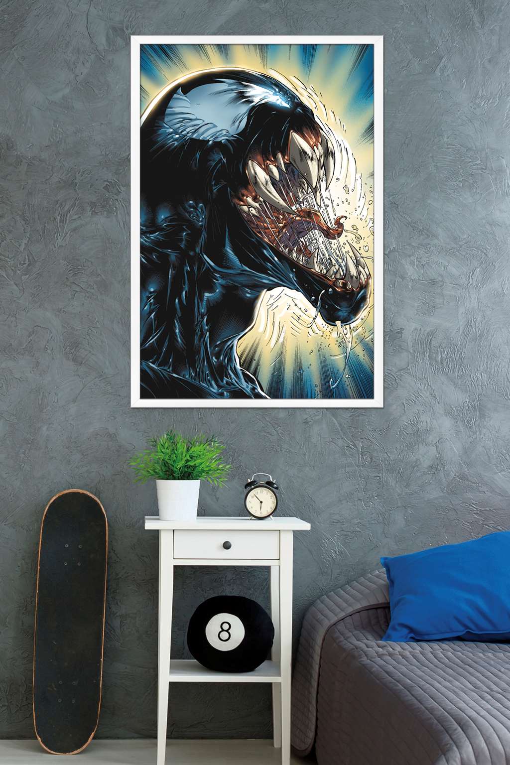 Marvel Comics - Venom - Darkness Wall Poster, 22.375" x 34", Framed