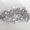thumbnail image 3 of 1 pieza de 2 m de decoración navideña para barras de bar, guirnalda de cinta, adornos para árbol de Navidad, oropel plateado y dorado, suministros para fiestas de bodas, 3 of 5