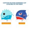 thumbnail image 2 of Kid's Swim Cap 3D Cartoon Design Swimming Hat Flexible Silicone Waterproof, 2 of 5