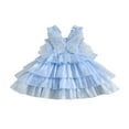 thumbnail image 1 of PENGXIANG Bébé Filles Tulle Cake Robe Papillon A-Ligne Princesse Robes Sans Manches, 1 of 9