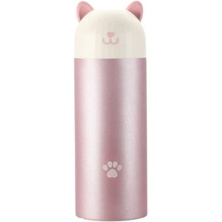 

Cat Shape Smart Thermos Bottle with Temperature Display 304 Stainless Steel Food Grade Insulation Vacuum Flask Leak-proof Anti Slip 10-Ounce Portable for Children Girls School Pink