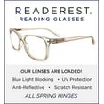 thumbnail image 5 of Readerest Blue Light Blocking Reading Glasses Blush 100 Magnification, 5 of 7
