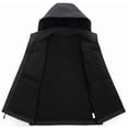 thumbnail image 3 of KVE Men's Softshell Vest Windproof Lightweight Golf Vest Outerwear with Pockets, Sleeveless Jacket for Sports Black X-Large, 3 of 9
