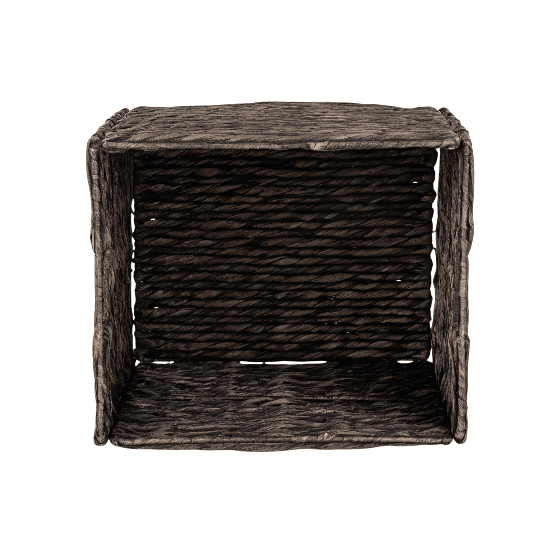 Better Homes & Gardens Collapsible Washed Water Hyacinth Cube Storage Bins, 2 Pack