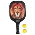 thumbnail image 1 of Advancent Raqueta de tenis LEIJIAER para adultos de fibra de carbono para deportes al aire libre raqueta de paddle elástica portátil recreativa Tenis 061, 1 of 6