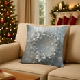 thumbnail image 6 of Winter Theme Christmas Pillow, 3D Visual Effect Printed Pillowcase, Light Color Holiday Home Decoration, 17.7"x17.7", 6 of 6