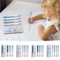 thumbnail image 1 of SSZMDLB 4Pcs Erasable Pen Refills, 0.5mm Click Retractable Refill Cartridges, Hot Friction Erasable Ink for Writing Drawing Note-Taking, Blue Black Ink, 4-Pack Refills, 1 of 9