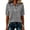 Black, variant on Women's Summer Tops Gingham Plaid Print Collared Button Loose Trendy Polo Shirts Short Sleeve Baggy Daily Graphic Tees Gray 2XL