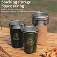 thumbnail image 4 of Juego de 2 vasos de pinta de acero inoxidable, jarra de cerveza apilable de una sola pared para fiestas y campamentos, 4 of 5