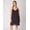 Black, variant on Breathe Nightgown Chemise, Lace Trim Currant Purple Garden Flor Prt L Women's