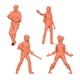 thumbnail image 5 of 4 Figuras en Miniatura de Personas, Accesorios para Mini Modelos, Sin Pintar, Escena Creativa altura 2cm, 5 of 9