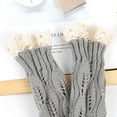 thumbnail image 4 of Arm Sleeves For Female Handmade Crochet Fingerless Lace Gloves Winter Mittens Girls Arm Sleeves Hand Warmer Women Gloves Mittens for Women Cold Weather Heated Women Mittens Gloves Mitten Gloves, 4 of 5