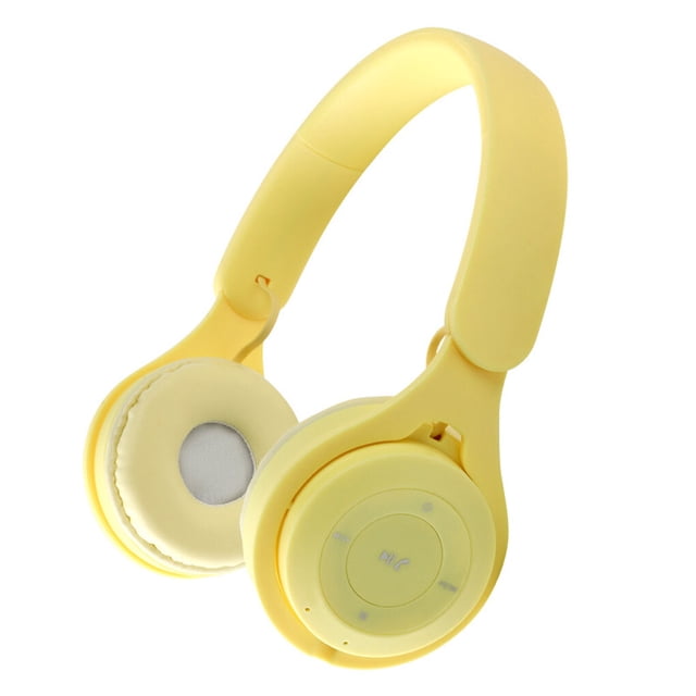 Auriculares inalámbricos Y08 Bearachild Bluetooth con cancelación activa de ruido Cables de audio/vídeo Amarillo brillante