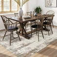 thumbnail image 4 of x Area Rug Living Room Rugs - Washable Neutral Modern Abstract Soft Thin Large Rug Indoor Floor No Slip Rug Carpet for Bedroom Under Dining Table Home Office Decor -, 4 of 9