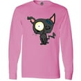 thumbnail image 3 of Inktastic Goth Animals Pets Black Cat Long Sleeve T-Shirt, 3 of 5