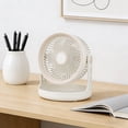thumbnail image 5 of Tyidzon USB Desktop Fan with 3 Speed Settings Silent Adjustable Wind Direction Large Airflow Fan for Home Office Bedroom, 5 of 7