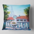 thumbnail image 1 of Paris Eiffel Tower - Landscape Printed Throw Pillow - 18x18, 1 of 4