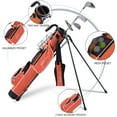 thumbnail image 3 of Golf Stand Bag, Lightweight Golf Easy Carry Bag with Padded Strap，Durable Pitch n Putt Golf Bag, Practice Ranger Sunday Golf Bag for Men&Women, 3 of 5