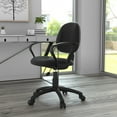 thumbnail image 4 of Boss Office Products Mid Back Ergonomic Fabric Office Swivel Chair With Arms in Black, 4 of 9