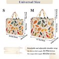 thumbnail image 2 of FORMRS Womens Corduroy Tote Bag Crossbody Shoulder Handbag with Pocket, Colorful Leaves, 2 of 7