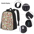 thumbnail image 3 of Pofeuu Colorful Chili Print Backpack Travel Backpacks With Lunch Bag Pencil Bag Set 3 pcs Set Cartoon Backpack, 3 of 7