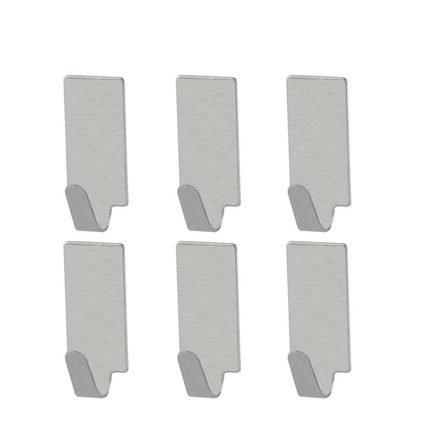 12pcs adhesiva acero inoxidable Toalla toalla ganchos Bastidores ganchos de pared para cocina cuarto de baño