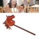 thumbnail image 5 of Juguete Palo Caballo Peluche 70cm Altura Expresión Linda 2 Efectos Sonido Relincho Realistas Caballo De Palo Relleno Al Aire Libre Felpa Suave Realista Para Niños, 5 of 7