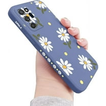 for Galaxy Note 20 Ultra Case Cute Daisy Pattern Full Camera Lens Protection Shockproof TPU Bumper Liquid Silicone Protective Cover Phone Cases for Samsung Galaxy Note 20 Ultra 5G 6.9"-Grey