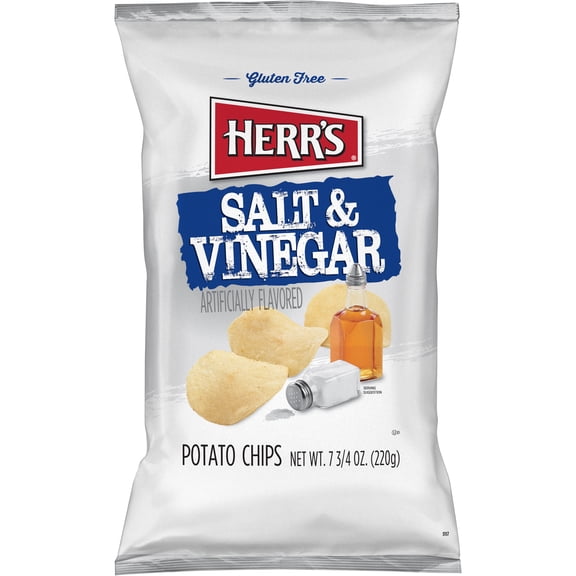 Herr's Salt and Vinegar Potato Chips 7.75 oz
