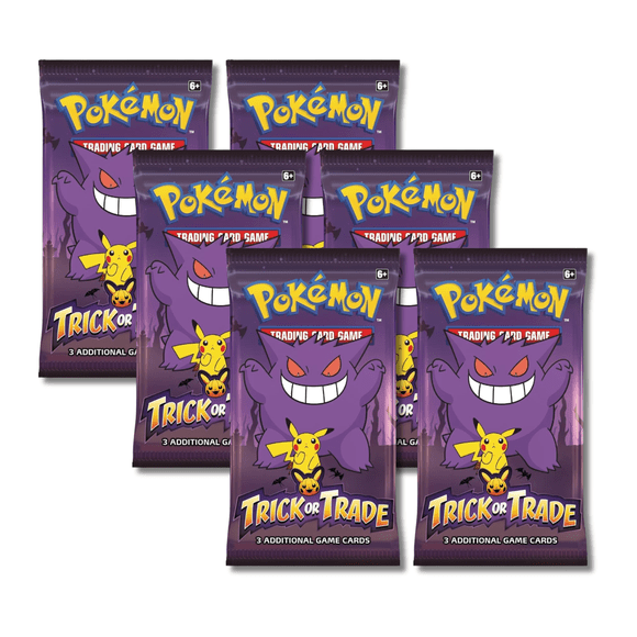 Pokemon 2023 Trick or Trade Gengar & Pikachu | 6 Mini Booster Packs