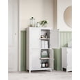 thumbnail image 4 of VASAGLE Mueble de Baño, Armario de Baño, Armario de Cocina, con 4 Puertas, Estantes Ajustables, 30 x 60 x 110 cm, Blanco, 4 of 5