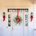 thumbnail image 4 of Christmas Wreath, Artificial Greenery Wreath with Red Berries, Mini Holiday Decor for Indoor Outdoor Use on Front Door, Window, Cabinet, Table and Farmhouse Winter Decorations, 4 of 5